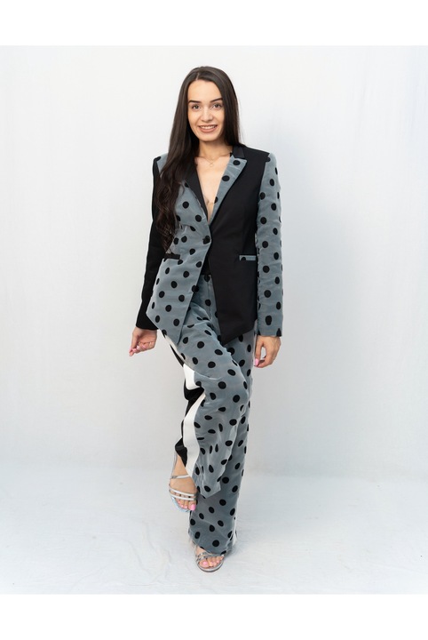 Costum lung, mărimea S, culoare gri