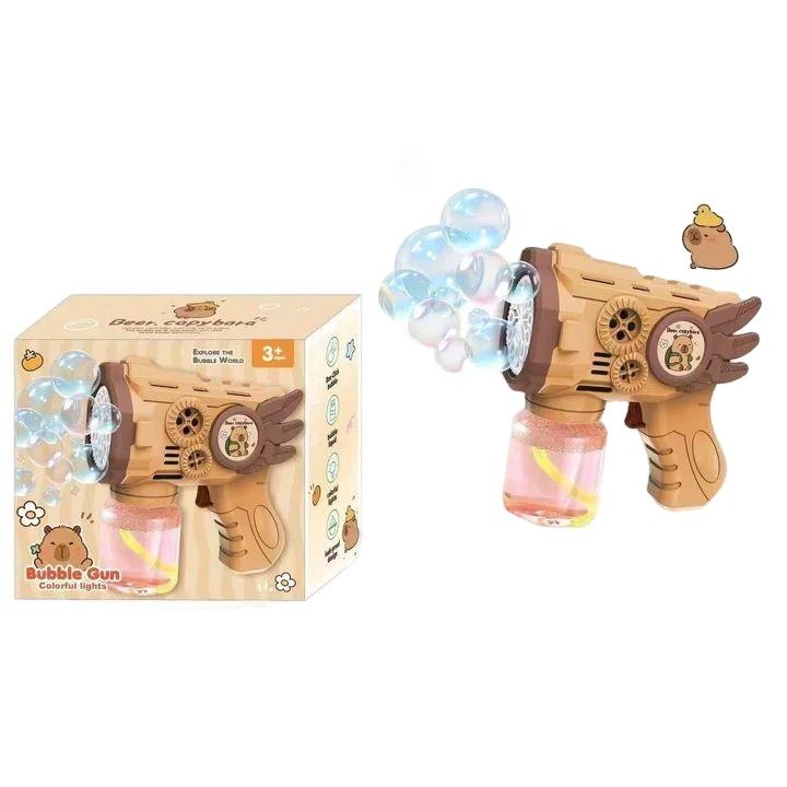 Автоматичен пистолет за балончета с многоцветен LED, пластмаса, 5 години+