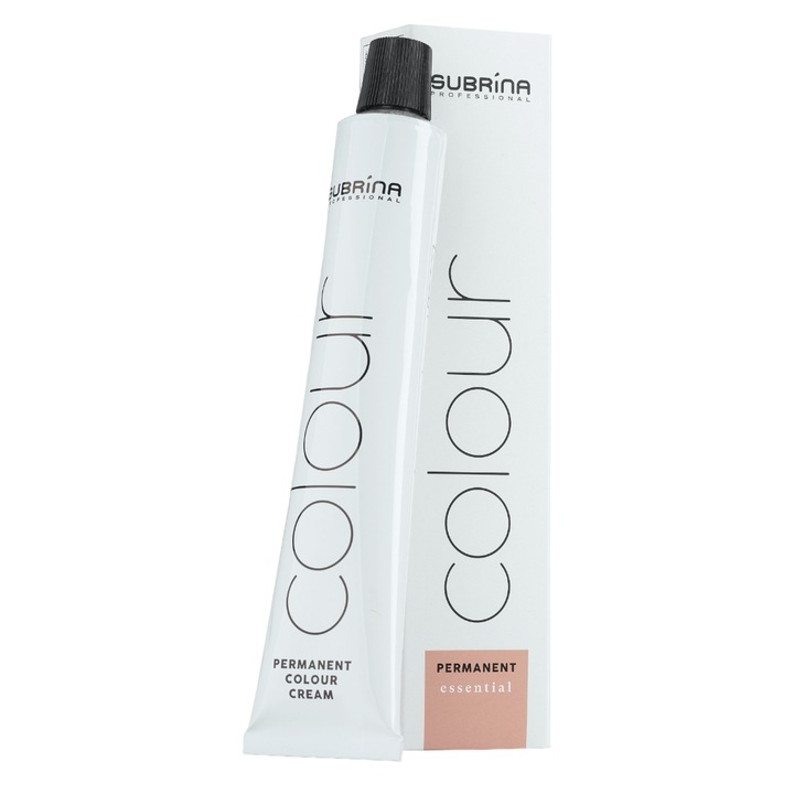 Vopsea de par permanenta Subrina Professional Essential Colour 4/75, Castaniu Mediu Coral, 100ml