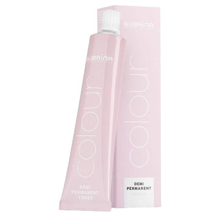 Vopsea de par demi-permanenta Subrina Professional Toner Colour 7/71, Blond Mediu Cenusiu Castaniu, 60ml