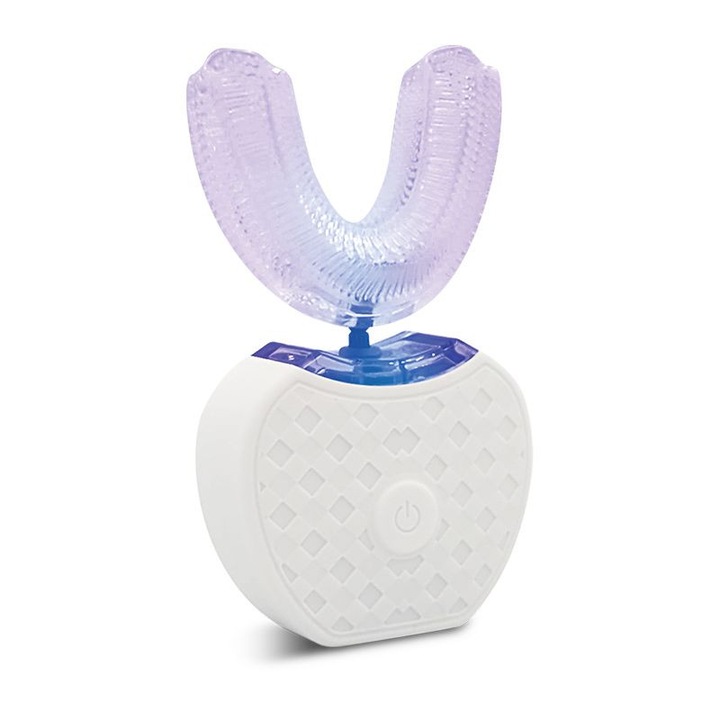 SonicGlow U-Alakú Szónikus Elektormos Fogkefe - Szilikon Fej, Gyengéd Tisztítás Érzékeny Fogakra