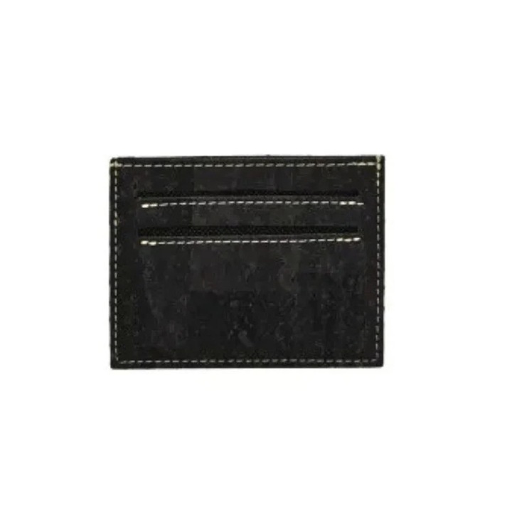 Portofel din pluta pentru carduri negru