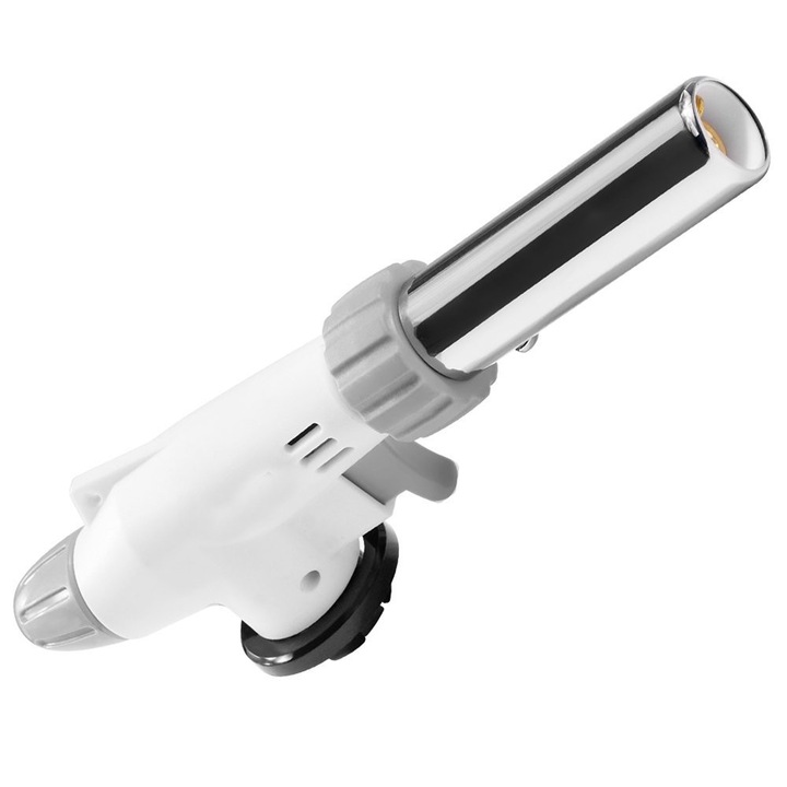 Adaptor pentru gratar Sondiko, metal, flacara duala, alb