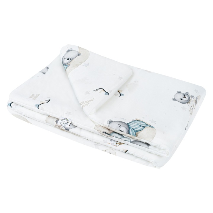 Bonjour Cherie babatakaró, 65x75 cm, pamut, antiallergén, többszínű