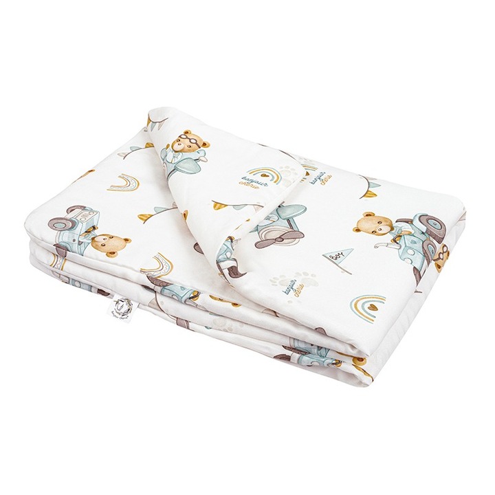 Бамбуково одеяло Bonjour Cherie, 75x100 см, антиалергично, за 6-18 месеца