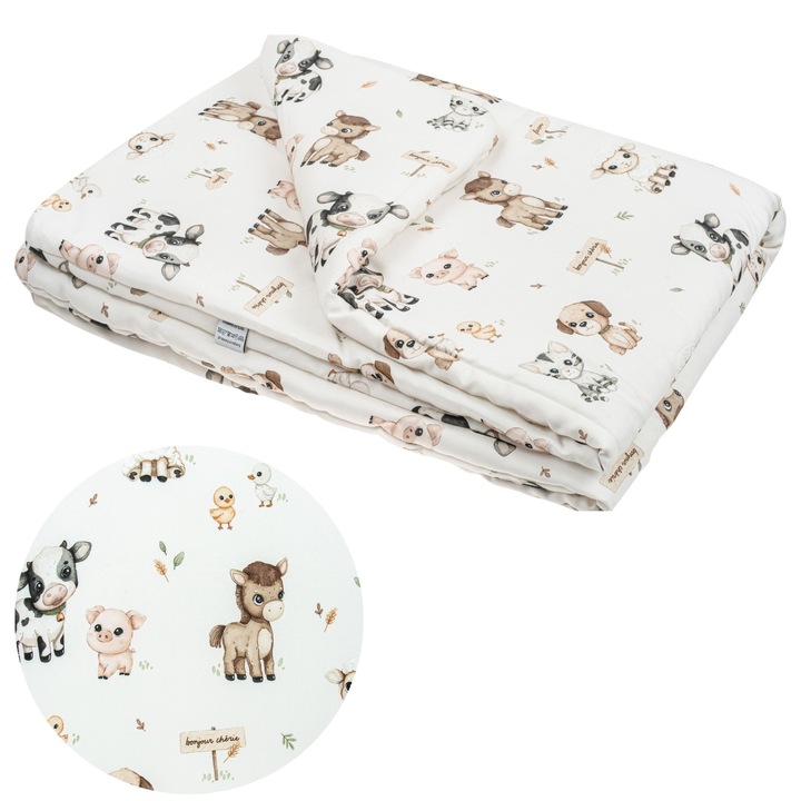 Babapokróc, Bonjour Cherie, 75x100 cm, 100% prémium pamut, antiallergén