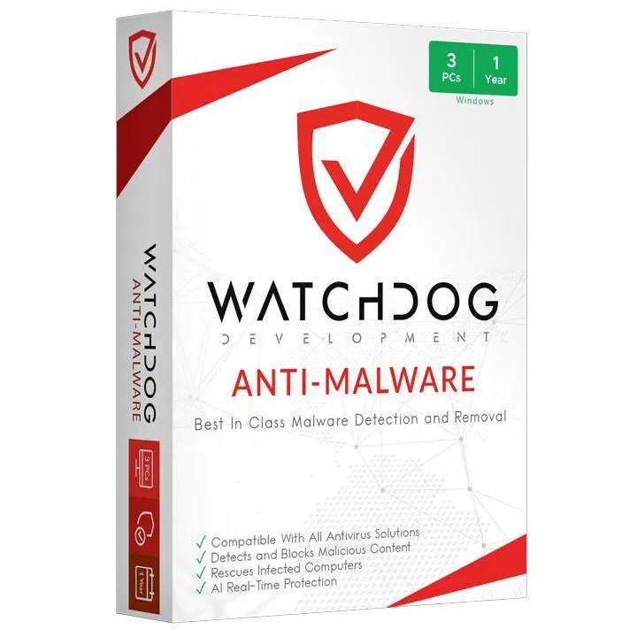 Watchdog Anti-Malware - 3 eszköz / 1 év elektronikus licensz