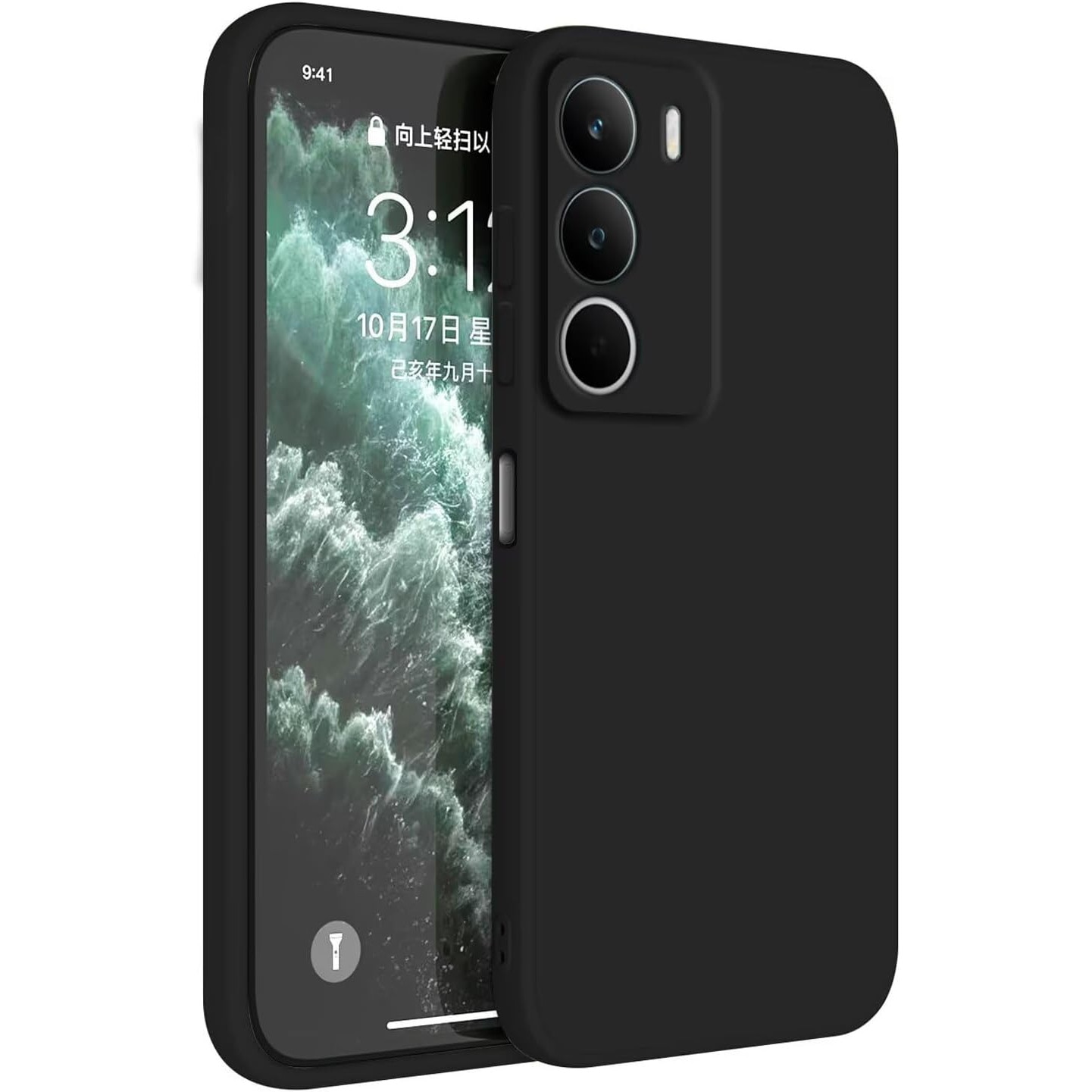 BestCase® Husa pentru Realme C71 din Silicon Ultra Slim, Negru mat