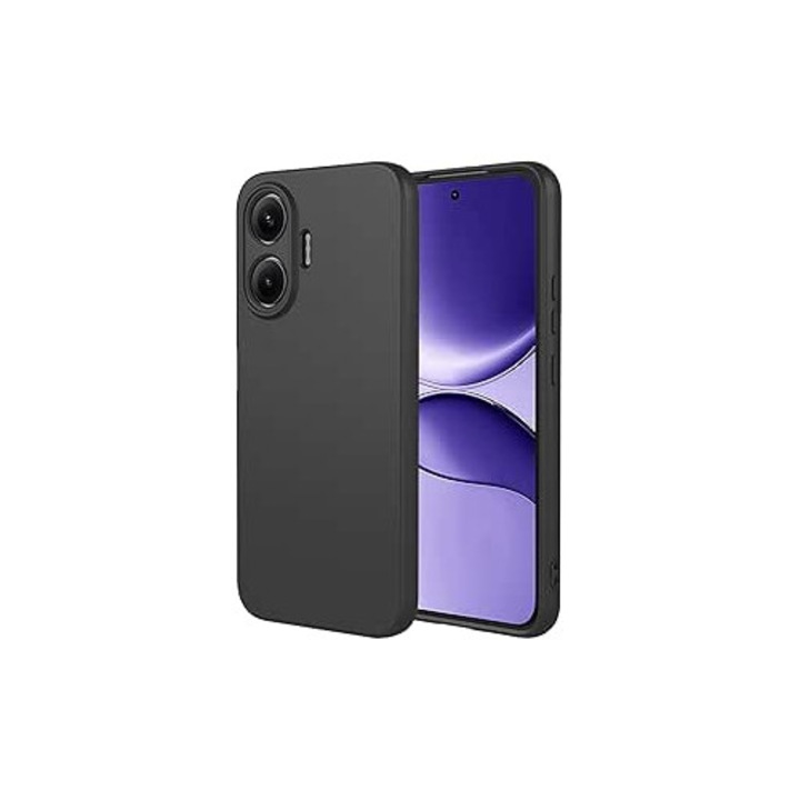 BestCase® Husa pentru Xiaomi Poco F7 5G din Silicon Ultra Slim, Negru mat
