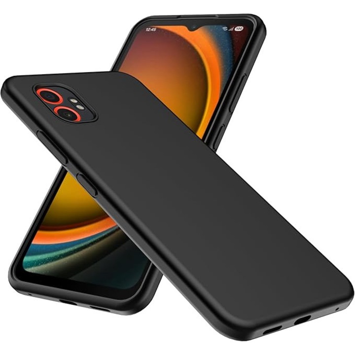 BestCase® Husa pentru Samsung Galaxy Xcover 7 Pro din Silicon Ultra Slim, Negru mat