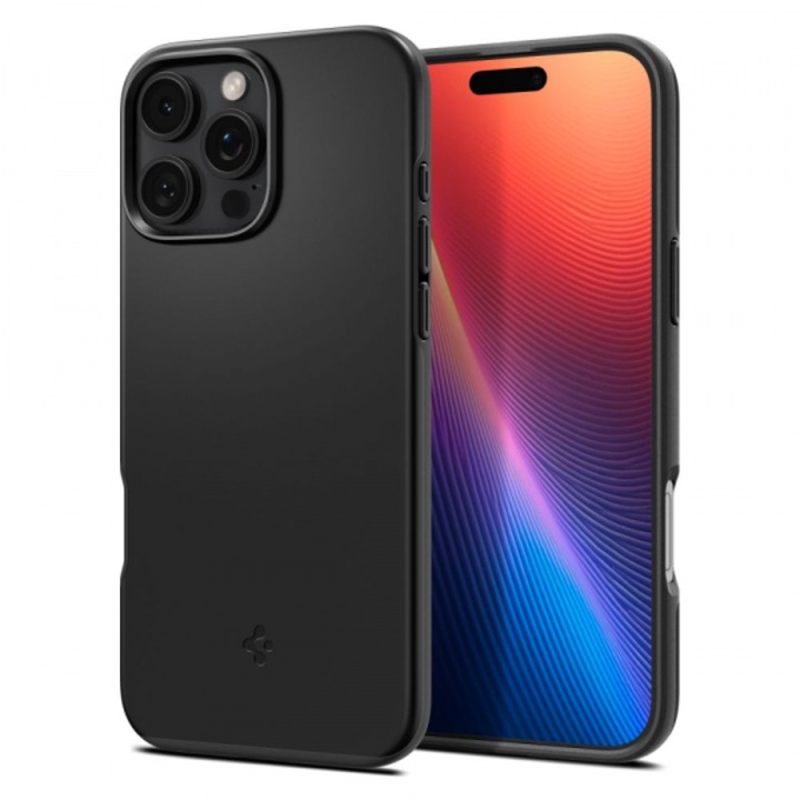 Husa MagSafe pentru Apple iPhone 16 Pro Max, Thin Fit, Neagra ACS07978