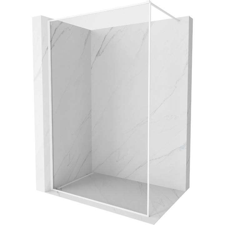 Mexen Kioto-F panou de dus Walk-in cu rama 170 x 202 cm, transparent 8 mm, alb - 800-170-104-20-00