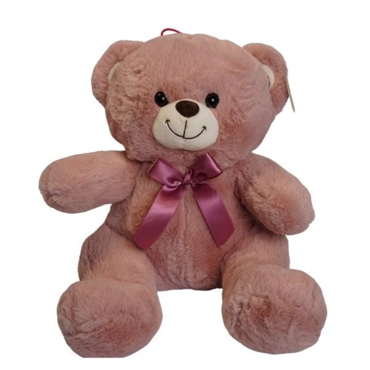 Ursulet de plus, fara marca, roz, 30 cm, pentru fete, jucarie, jucarie de plus, tovaras de joaca, perfect cadou, material plusat, moale, durabil