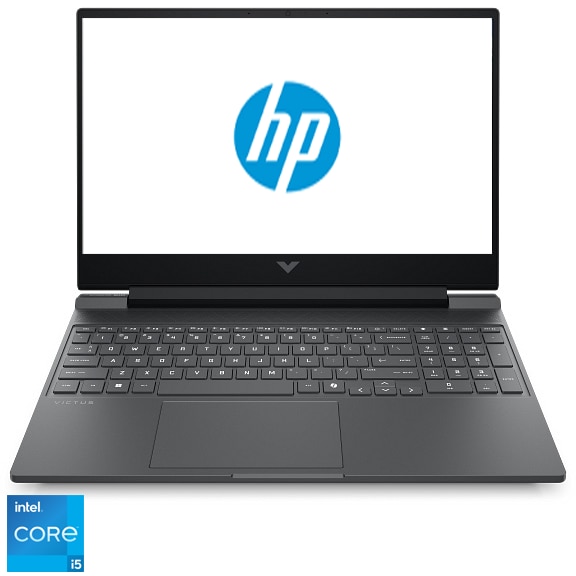 Laptop Gaming HP Victus 15-fa2008nn cu procesor Intel® Core™ i5 -13420H pana la 4.6 Ghz, 15.6" FullHD IPS, 16 GB DDR4, 512GB SSD, NVIDIA® GeForce RTX™ 4050 6GB VRAM, Free DOS, Mica Silver