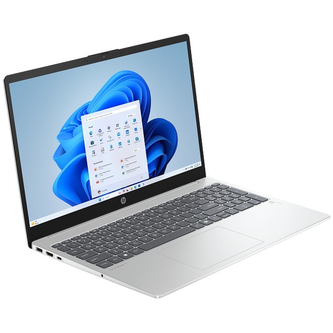 Laptop HP OmniBook 15-fn0017nn cu procesor AMD Ryzen™ AI 5 330 pana la 4.5GHz, 15.6", Full HD, 16GB DDR5 RAM, 1TB SSD, AMD Radeon™ 840M Graphics, Windows 11 Home, Glacier Silver