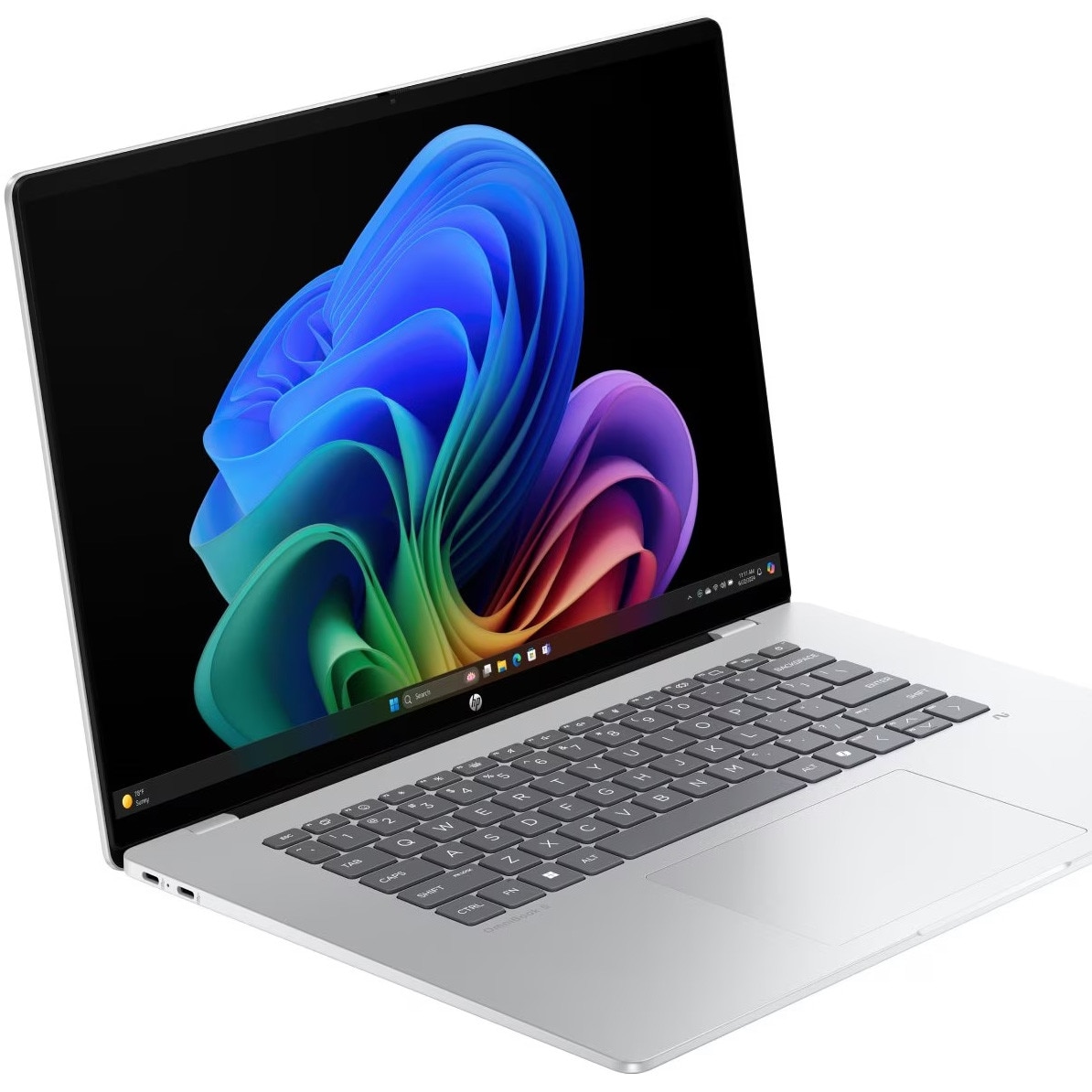Laptop HP OmniBook 5 NG AI 16-bf0001nn cu procesor Qualcomm® Snapdragon X X1-26-100 pana la 2.97GHz, 16.0", 2K, 16GB DDR5 RAM, 1TB SSD, Qualcomm® Adreno™, Windows 11 Home, Glacier Silver