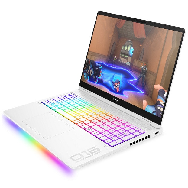 Laptop Gaming HP Omen 16-ah0006nn cu procesor Intel® Core™ Ultra 7 - 255HX pana la 5.2GHz, 16.0", 2.5K, 32GB DDR5 RAM, 1TB SSD, NVIDIA® GeForce RTX™ 5080 16GB GDDR7, Free DOS, Ceramic White