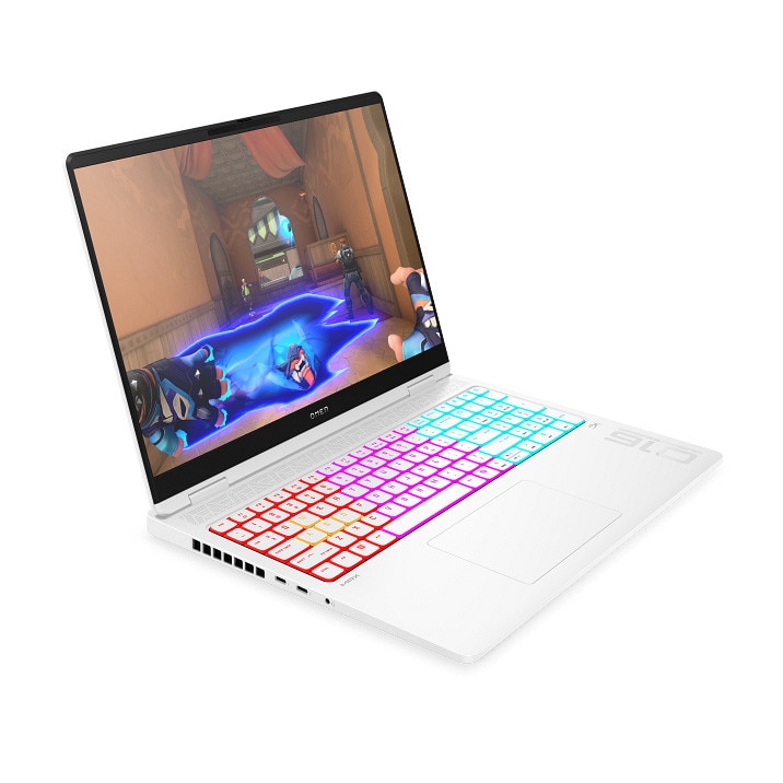 Laptop Gaming HP Omen 16-ah0020nn cu procesor Intel® Core™ Ultra 7 - 255HX pana la 5.2GHz, 16.0", 2K, 32GB DDR5 RAM, 1TB SSD, NVIDIA® GeForce RTX™ 5070 8GB GDDR7, Free DOS, Ceramic White