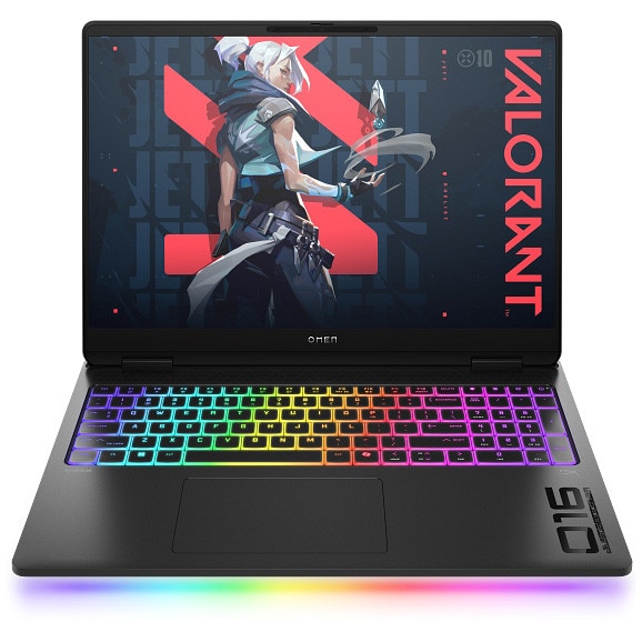 Laptop Gaming HP Omen 16-ak0010nn cu procesor AMD Ryzen™ AI 7 350 pana la 5.0GHz, 16.0", 2.5K, 16GB DDR5 RAM, 1TB SSD, NVIDIA® GeForce RTX™ 5070 Ti 12GB GDDR7, Free DOS, Shadow Bla