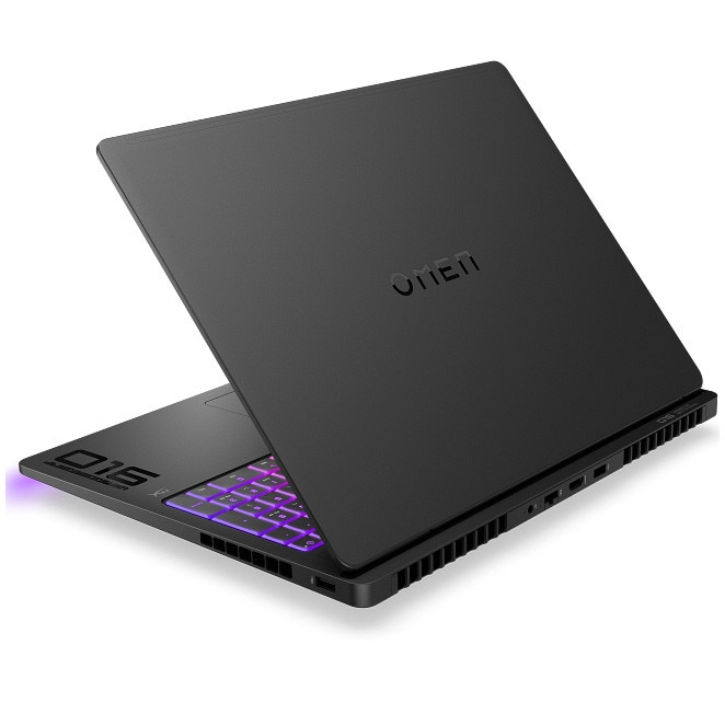 Laptop Gaming HP Omen 16-ak0002nn cu procesor AMD Ryzen™ AI 9 HX 375 pana la 5.1GHz, 16.0", 2.5K, 16GB DDR5 RAM, 1TB SSD, NVIDIA® GeForce RTX™ 5080 16GB GDDR7, Free DOS, Shadow Black