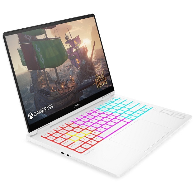 Laptop Gaming HP Omen Transcend 14-fb1002nn cu procesor Intel® Core™ Ultra 9-285H pana la 5.4GHz, 14.0", 3K, 32GB DDR5 RAM, 1TB SSD, NVIDIA® GeForce RTX™ 5070 8GB GDDR7, Free DOS, Ceramic White