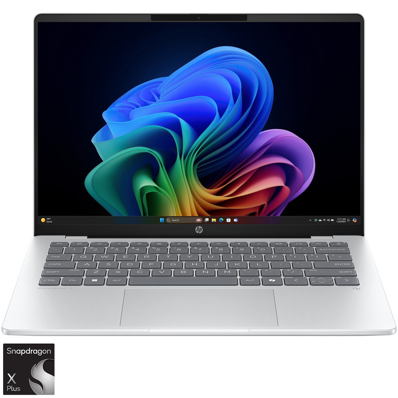 Laptop HP OmniBook 5 NG AI Quadro 25C2, cu procesor Snapdragon X