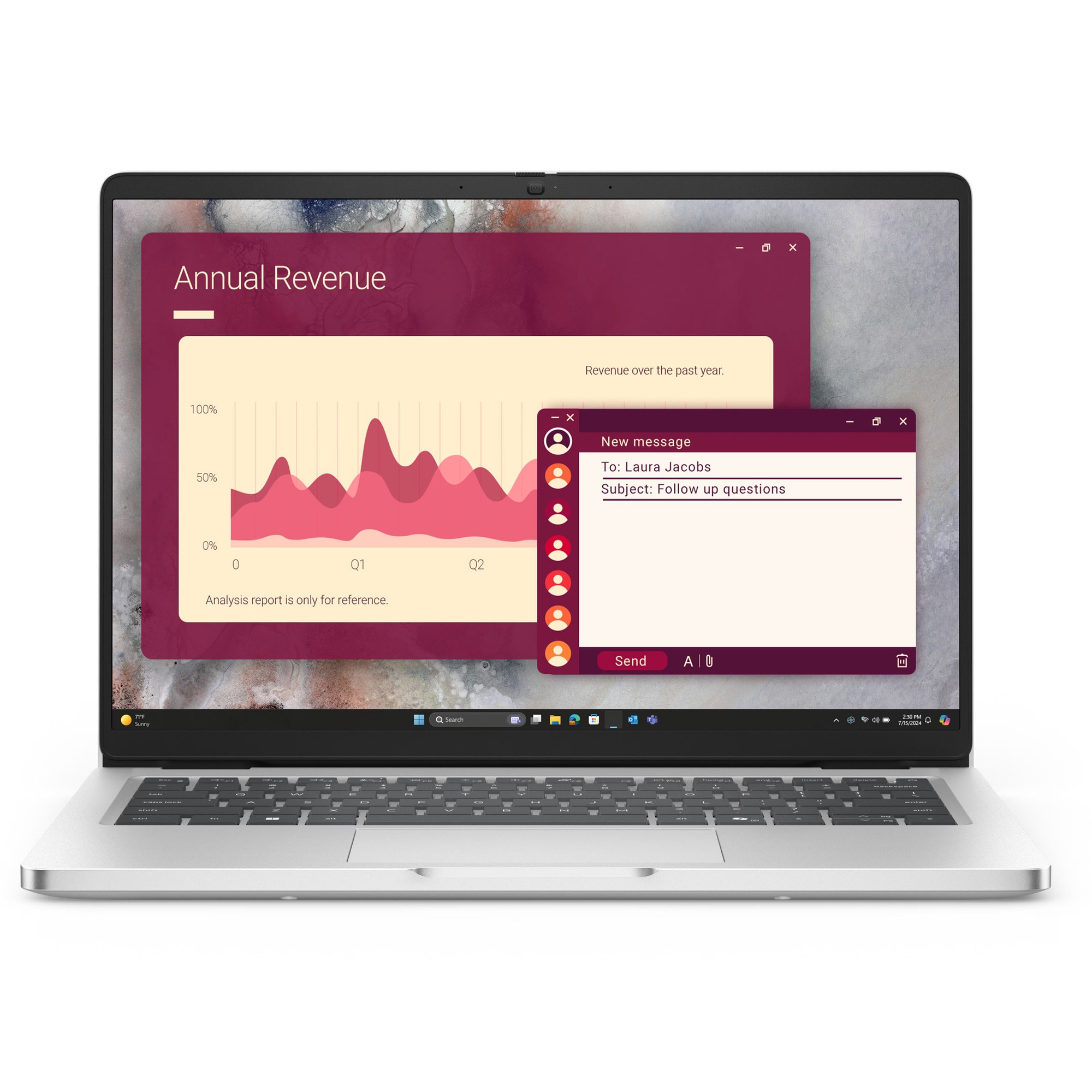 Laptop Dell Pro 14 PC14255 cu procesor AMD Ryzen AI 7 PRO 350 pana la 5.0Ghz, 14" Full HD+, 16GB DDR5 RAM, 1TB SSD, AMD Radeon 860M graphics, Windows 11Pro, Platinum Silver