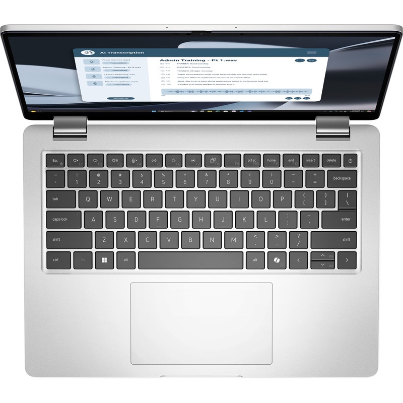 Laptop Dell Pro 14 PB14255 cu procesor AMD Ryzen AI 5 PRO 340 pana la 4.8Ghz, 14" Full HD+, 16GB LPDDR5 RAM, 512GB SSD, AMD Radeon 840M graphics, Windows 11Pro, Aluminium