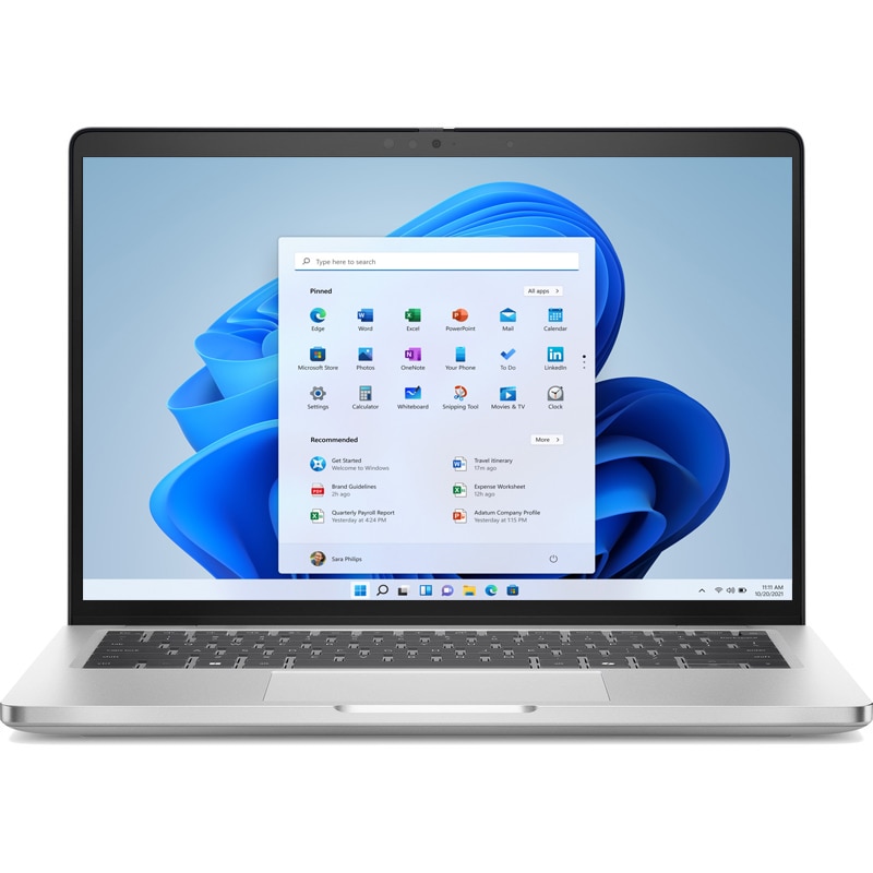 Laptop Dell Pro 14 PB14255 cu procesor AMD Ryzen AI 5 PRO 340 pana la 4.8Ghz, 14" Full HD+, 16GB LPDDR5 RAM, 512GB SSD, AMD Radeon 840M graphics, Windows 11Pro, Aluminium