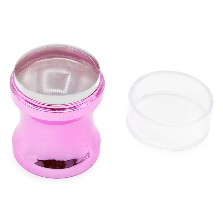 Set stampila pentru design unghii cu matrita, violeta