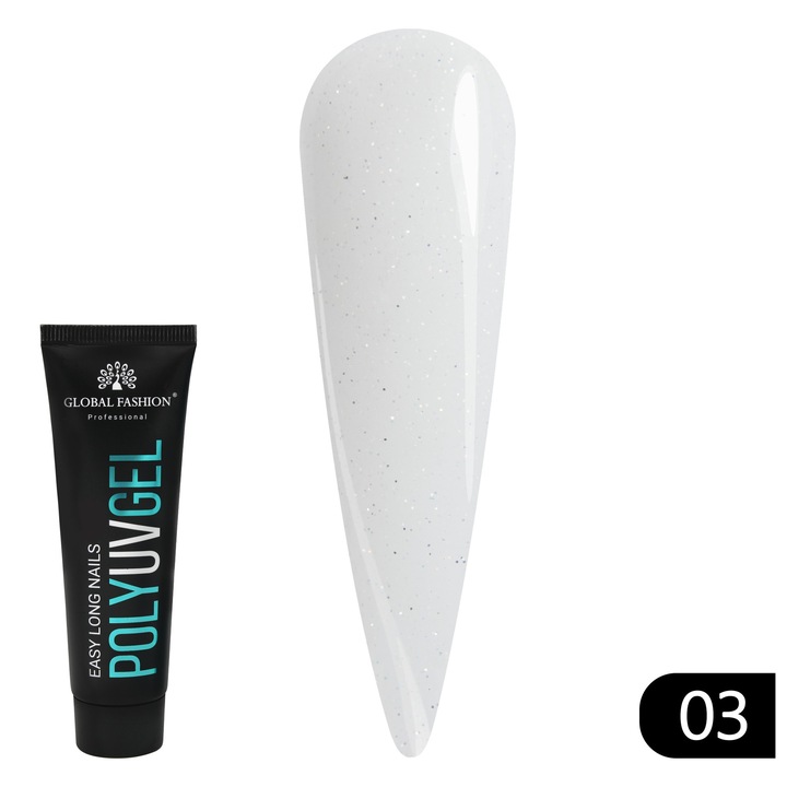 Poligél csillogó Global Fashion 30 g 03