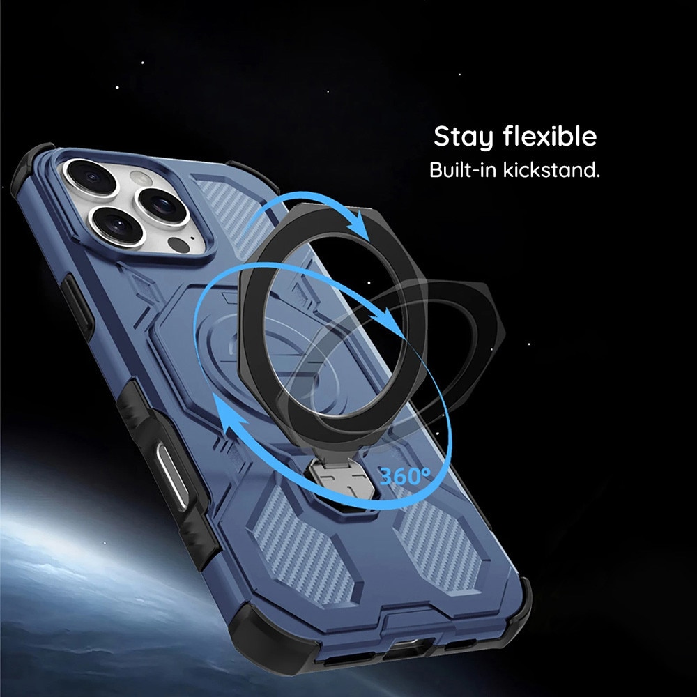Husa antisoc pentru Xiaomi Redmi 15C 4G / Redmi 15C 5G / Poco C85 4G cu inel suport magnetic, Accesorio Carbon Shield PRO, Smoke Negru