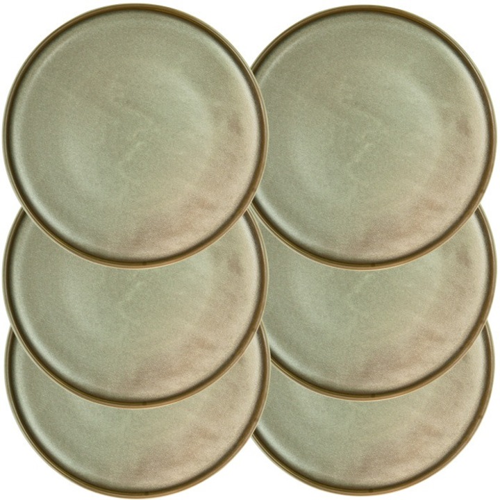 Ivy 6 darabos porcelántányér készlet, 30 cm