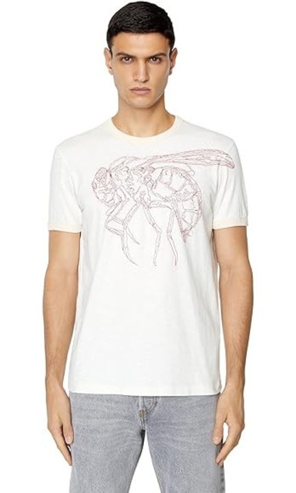 Мъжка тениска Diesel - 65499, Бежов