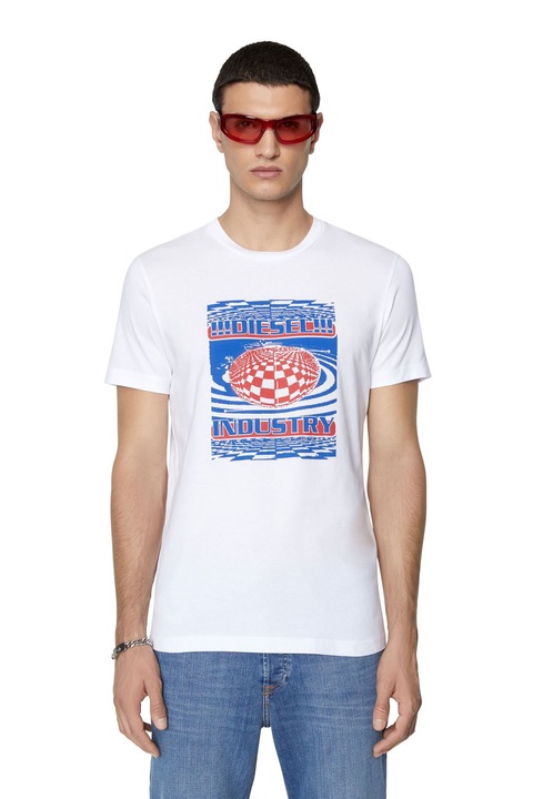 Tricou Diesel Barbati - 66549, Alb
