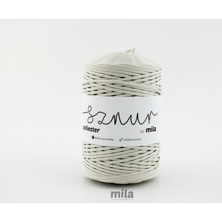 Mila márkájú poliészter zsinór, 3 mm, 200 m tekercs, 269 gyöngy