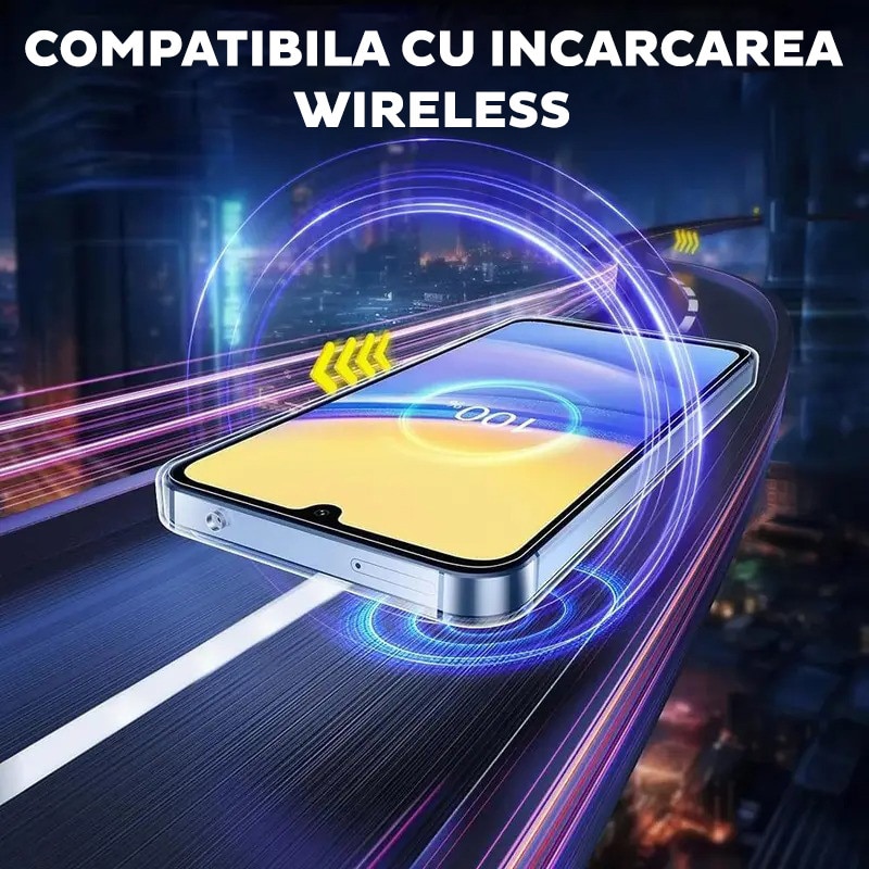 Husa pentru Samsung Galaxy S25 FE DaDen, silicon transparent Premium, Ultra Slim, Flexibila, Transparenta