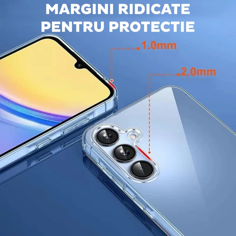 Husa pentru Samsung Galaxy S25 FE DaDen, silicon transparent Premium, Ultra Slim, Flexibila, Transparenta