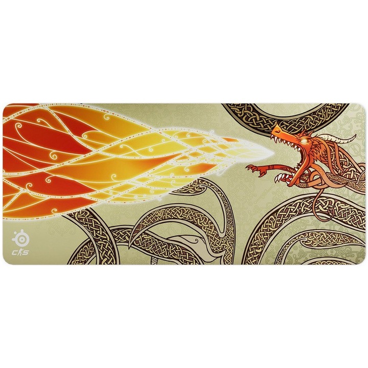 Mousepad Gaming SteelSeries QcK XXL, 900 x 400 x 2 mm, CS2 Dragon Lore Edition