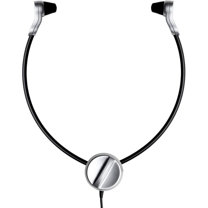 Grundig Business Systems Digta Swingphone 568 Jack (PCC5682) Casti cu banda sub barbie si mufa jack, Negru / Argintiu