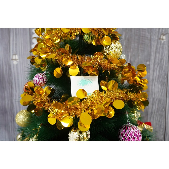 Beteala Craciun, Southern Sky, auriu, marimea: 2 m x 11 cm material:folie PVC, interior/exterior