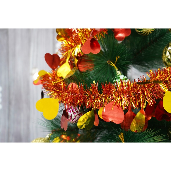 Beteala Craciun, Southern Sky, rosu, marimea: 2 m x 9 cm x 9 cm material:folie PVC, interior/exterior