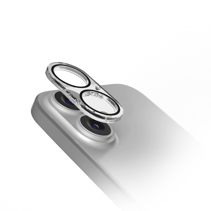 Folie sticla camera foto SBS D3O compatibila cu iPhone 17, Transparent