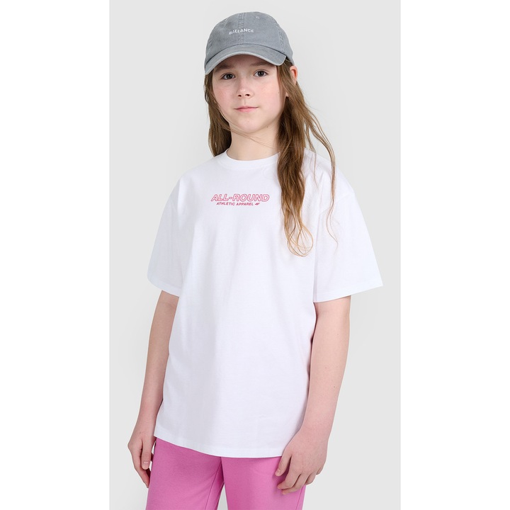 Oversize 4F pamut polo - 37954, Fehér, 122 CM