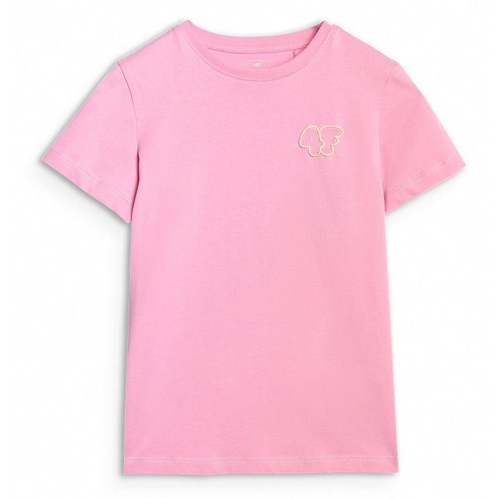 Tricou Bumbac Pal, 4F Junior - 47954, Roz pal