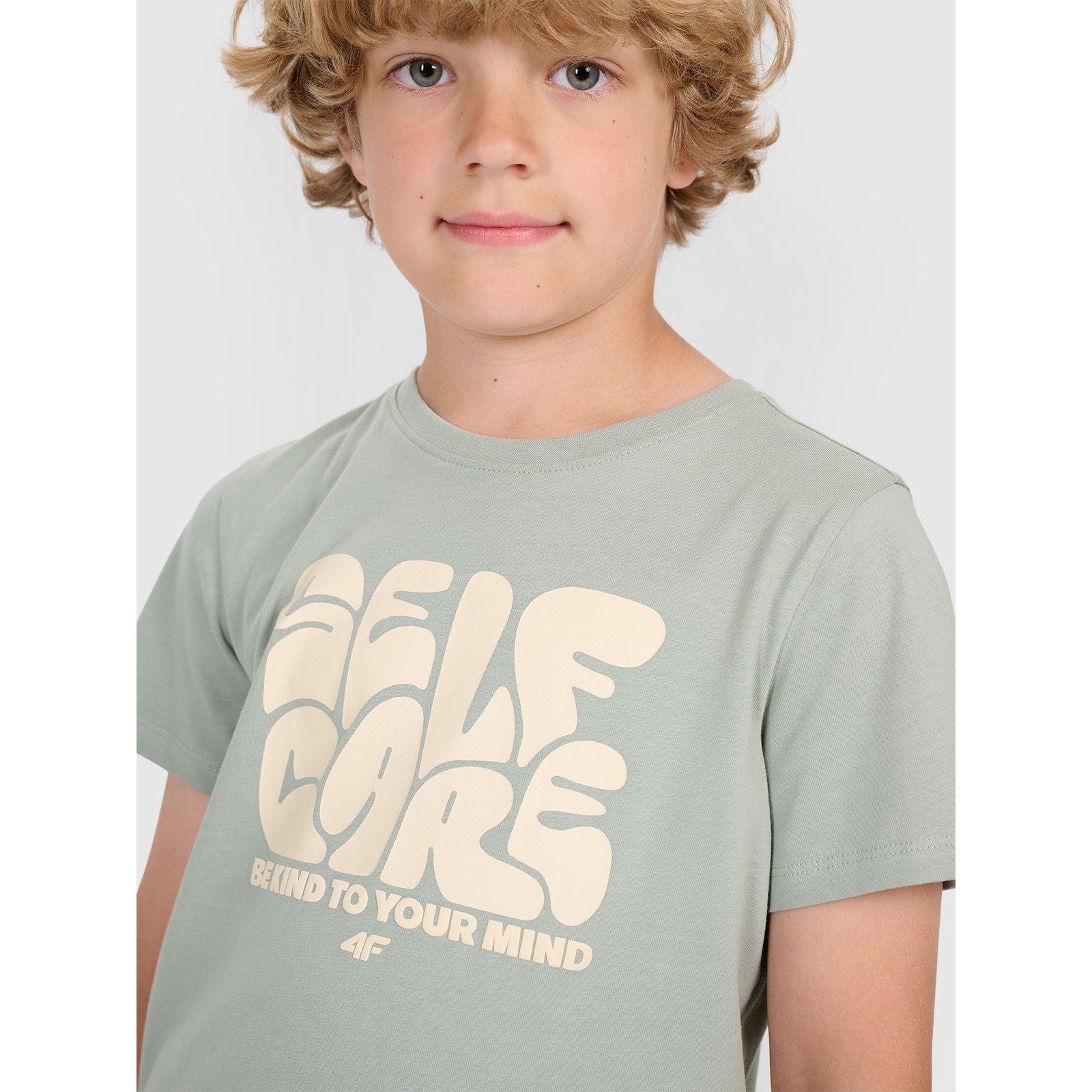 Tricou Regular Junior Olive Moss, Bumbac 100%, Sportstyle