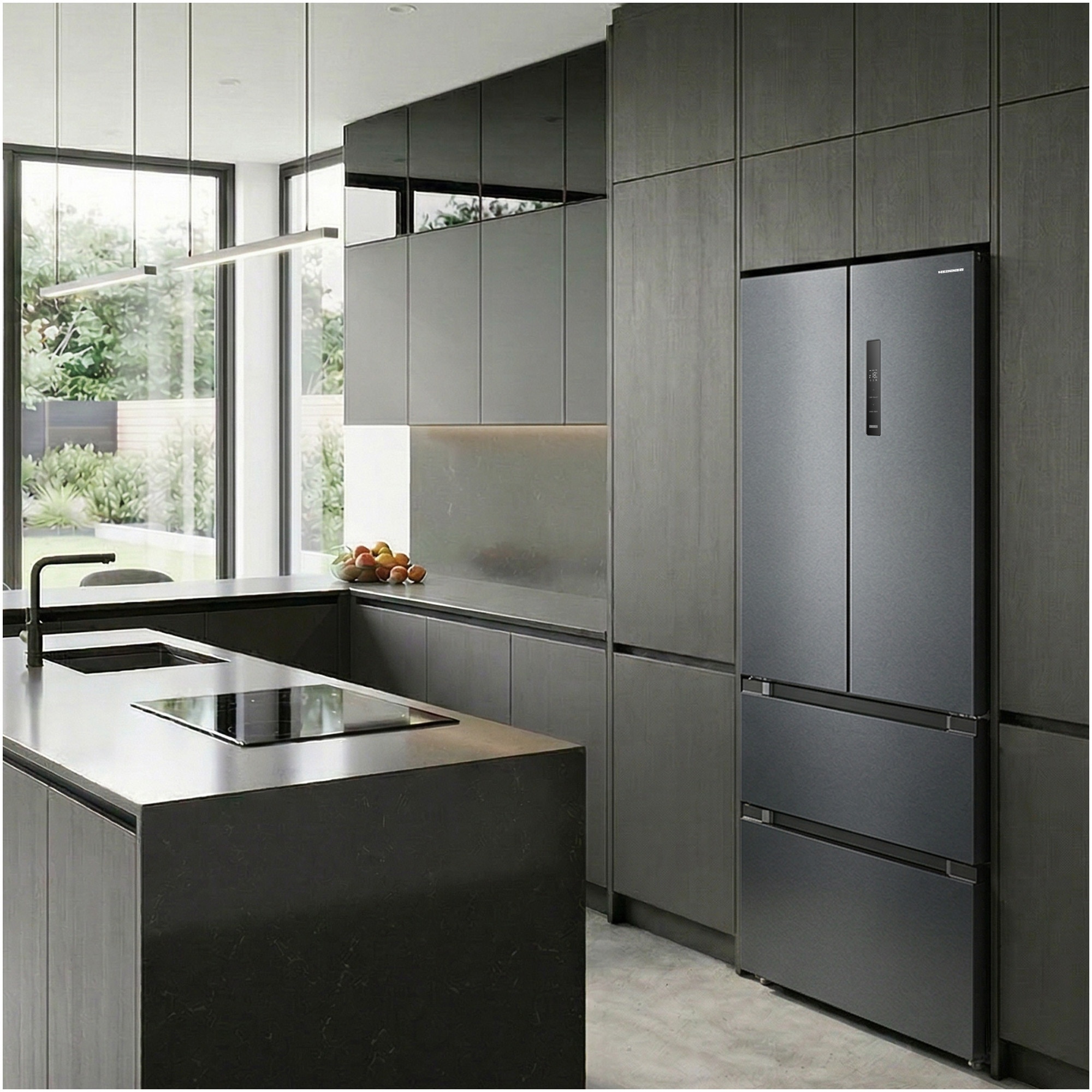 Side by side French Door Heinner HCFD-M516INVHDXE++, No frost, 516