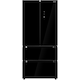 Side by side French Door Heinner HCFD-M516INVHGBKE++, No frost, 516 L , Clasa E, Compresor inverter, Display LED touch, Tehnologie inoxcool, Compartiment cu temperatura variabila, Functie super racire/super congelare, Sticla neagra
