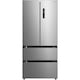 Side by side French Door Heinner HCFD-M516INVXE++, No frost, 516 L , Clasa E, Compresor inverter, Display LED touch, Compartiment cu temperatura variabila, Functie super racire/super congelare, Inox