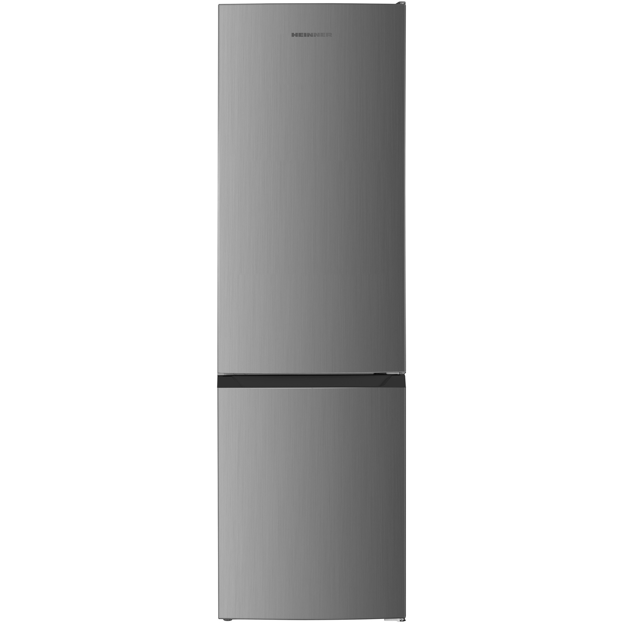 Combina frigorificaHEINNER HC-HM262INVXD, Clasa D, 262L , Control electronic cu termostat ajustabil, Lumina LED, Usa reversibila, Inox